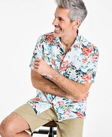 Club Room Men's Rally Floral Linen Short-Sleeve Shirt, Exclusively at Macy's