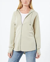 Cable & Gauge Women's Yummy Zip Front Hoodie Tunic