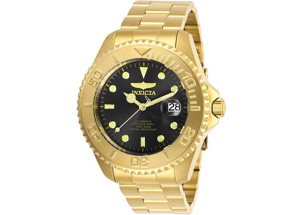 Invicta Men's 28952 Pro Diver Automatic 3 Hand Charcoal Dial Watch