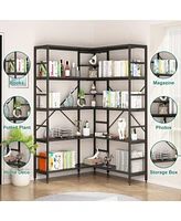 gaomon 4 Tier Industrial Bookshelf