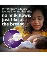Philips Avent Natural Baby Bottle With Natural Response Nipple, Clear, 9oz, 4pk