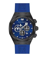 TechnoMarine Men's Tm-523001 Reef Quartz Chronograph Black, Blue, Silver Dial Watch