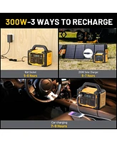 Mondawe 300W Portable Power Station 299.5Wh Solar Generator with Ac Outlet