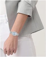 Lacoste Women's Parisienne Silver Tone Stainless Steel Bracelet Watch, 28.3 x 20.7mm