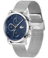 Lacoste Men's Replay Silver Tone Stainless Steel Mesh Bracelet Watch