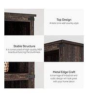 gaomon Farmhouse Book Shelf with Storage