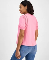 Tommy Hilfiger Women's Lace-Detail T-Shirt