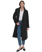 Dkny Petite Belted Double-Breasted Trench Coat