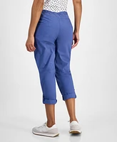 Nautica Jeans Women's Cotton Roll-Tab Utility Pants