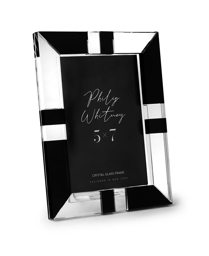 Philip Whitney Kitt Crystal Picture Frame, 5" x 7"