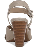 Giani Bernini Women's Angellina Suede Stacked Heel Dress Sandals, Created for Macy's