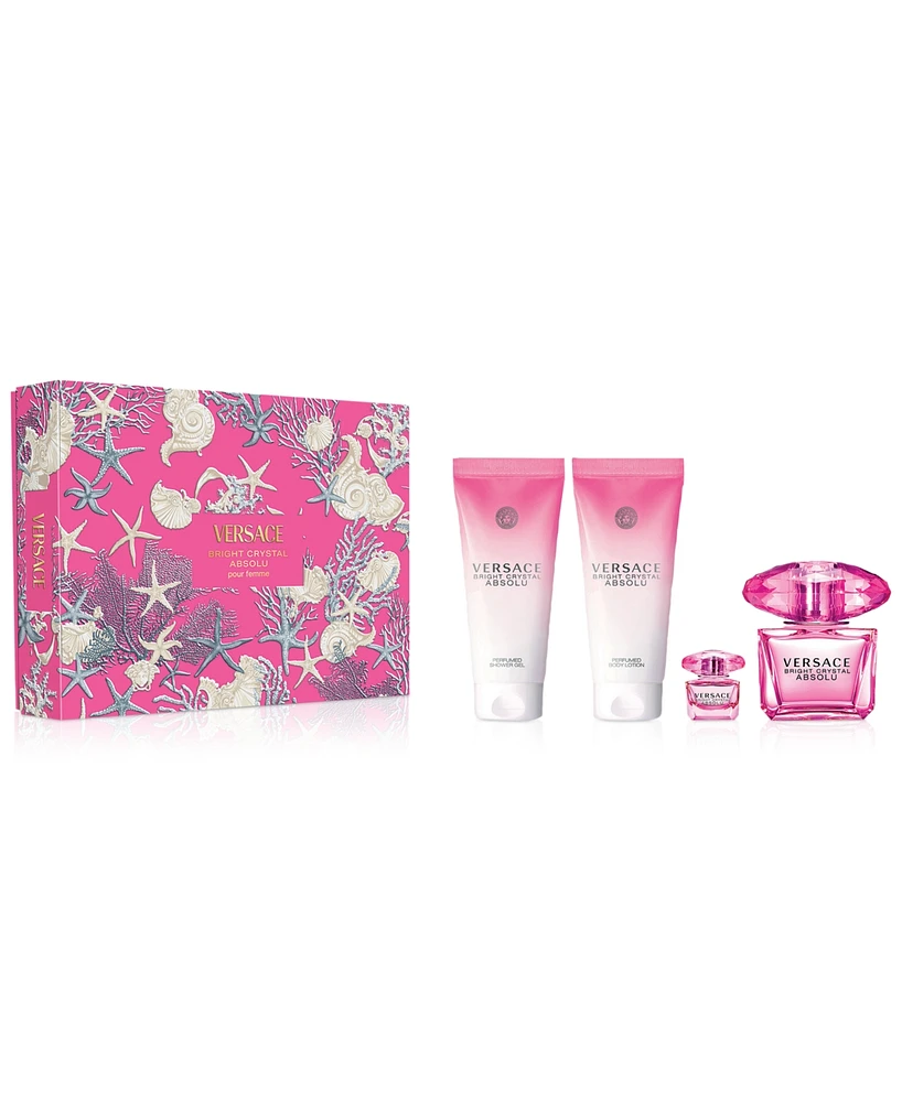 Versace 4-Pc. Bright Crystal Absolu Eau de Parfum Gift Set