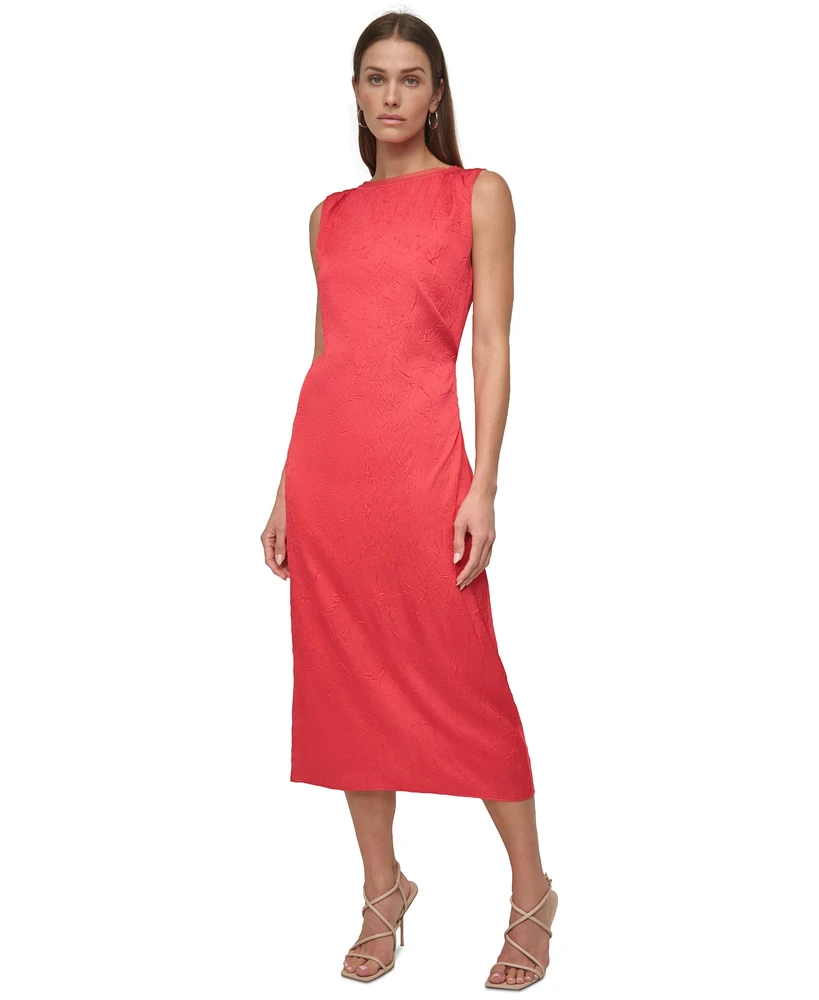 Dkny Women's Boat-Neck Sleeveless Sheath Dress