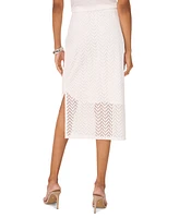 Vince Camuto Women's Pointelle Midi Skirt