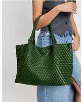 Moda Luxe Solana Large Woven Tote Bag