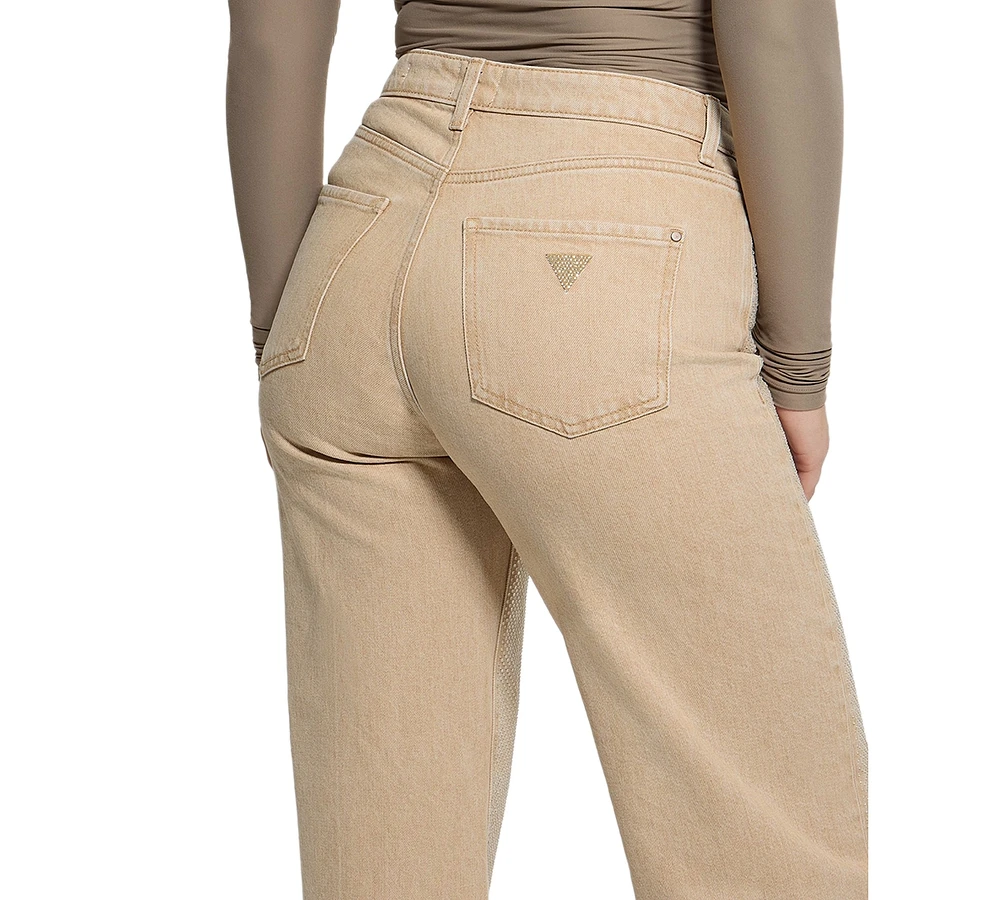 Guess Women's Spring Bling Wide-Leg Jeans