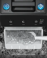 Tzumi ionchill QuickCube Nugget-Shaped Compact Countertop Ice Maker