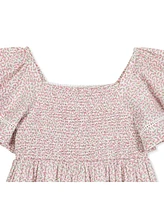 Hope & Henry Baby Girls Organic Smocked Bell Sleeve Dress