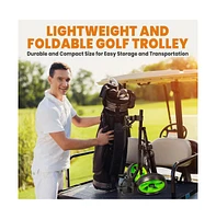 Jovial Foldable 2-Wheel Junior Golf Pull Cart with Scorecard Holder