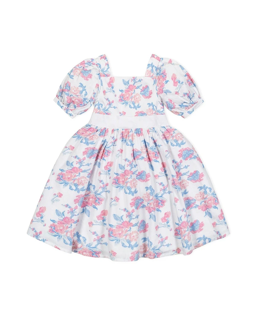 Hope & Henry Heirloom Girls' Organic Short Sleeve Puff Party Dress, Kids