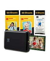 Kodak Step Mobile Instant Photo Printer 2x3" & Zink Photo Paper (75 Sheets) Bundle
