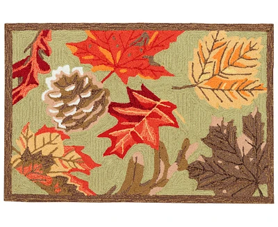 Liora Manne' Ravella Falling Leaves 2'x3' Area Rug