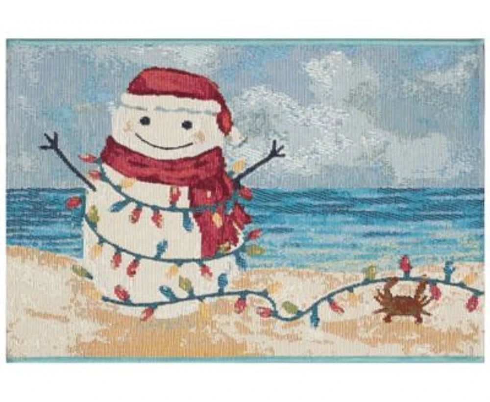 Liora Manne Esencia Beach Snowman Rug Collection