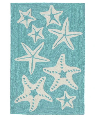 Liora Manne' Capri Starfish 1'8"x2'6" Area Rug