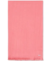 Calvin Klein Women's Solid Satin-Feel Pashmina Scarf