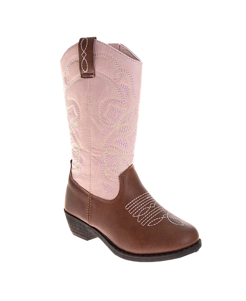 Kensie Girl Little Kids Embroidered Cowgirl Boots