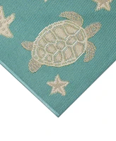 Liora Manne' Esencia Turtle and Stars 2'5"x3'11" Area Rug