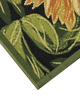 Liora Manne' Marina Sunflowers 1'11"x7'6" Runner Area Rug