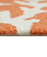 Liora Manne' Capri Coral Border 1'8"x2'6" Area Rug