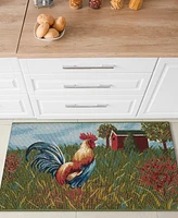 Liora Manne' Esencia Rooster Farm 2'5"x3'11" Area Rug