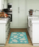 Liora Manne' Esencia Turtle and Stars 2'5"x3'11" Area Rug