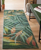 Liora Manne' Marina Leaves 1'11"x7'6" Runner Area Rug