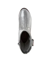 Kensie Girl Little Kids and Big Metallic Cowgirl Boots