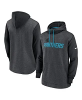 Nike Men's Heathered Charcoal/Black Carolina Panthers Surrey Legacy Pullover Hoodie