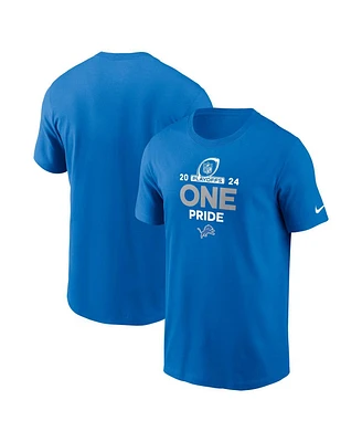 Nike Men's Blue Detroit Lions 2024 Nfl Playoffs T-Shirt