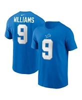 Nike Men's Jameson Williams Blue Detroit Lions Name Number T-Shirt