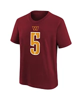 Nike Toddler Jayden Daniels Burgundy Washington Commanders Player Name Number T-Shirt
