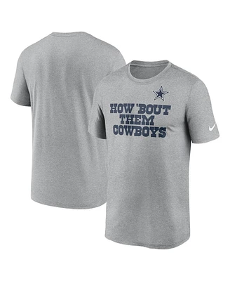 Nike Men's Heather Gray Dallas Cowboys Local Them T-Shirt