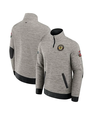 Fanatics Men's Gray Chicago Blackhawks 2025 Nhl Winter Classic Authentic Pro Quarter-Zip Sweatshirt