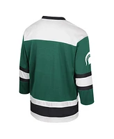 Colosseum Men's Green Michigan State Spartans Athletic Machine Fashion Hockey Jersey