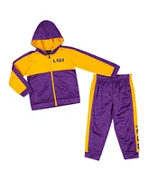 Colosseum Toddler Purple Lsu Tigers Full-Zip Fleece Hoodie Pants Set