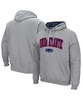 Colosseum Men's Heather Gray Florida Atlantic Owls Arch Logo 3.0 Pullover Hoodie