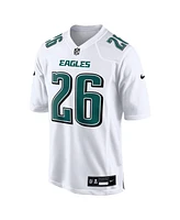 Nike Men's Saquon Barkley Tundra White Philadelphia Eagles Fashion Game Jersey