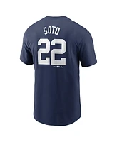 Nike Men's Juan Soto Navy New York Yankees 2024 Fuse Name Number T-Shirt