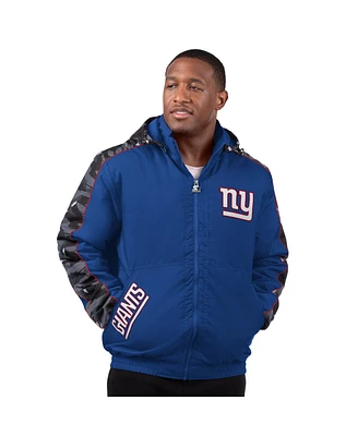 Starter Men's Royal New York Giants Thursday Night Gridiron Full-Zip Jacket