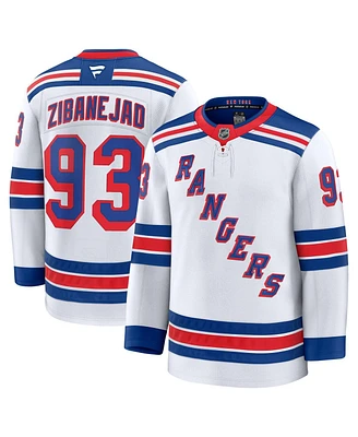 Fanatics Men's Mika Zibanejad White New York Rangers Away Premium Jersey